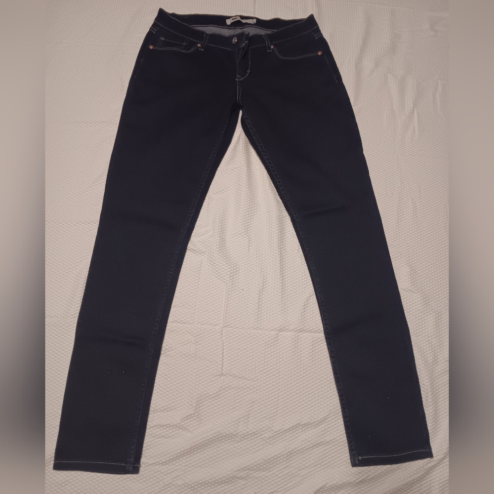 Dark Blue Denim Jeans